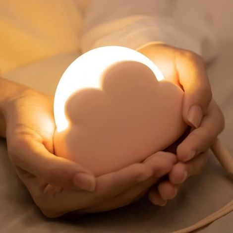 Baby-nachtlicht, Wiederaufladbares, Dimmbares Kinder-nachtlicht Mit 4 Intensitäten Und Silikonschnur, Led-nachttischlampe