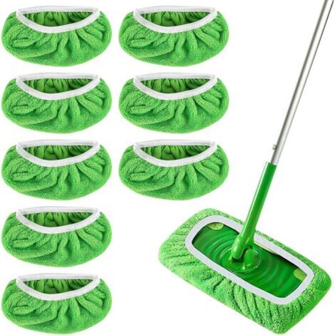 Nassmopps Für Swiffer, 8 Stück, Hohe Schmutzaufnahme, Nass- Und Trockengebrauch Für Effektive Reinigung