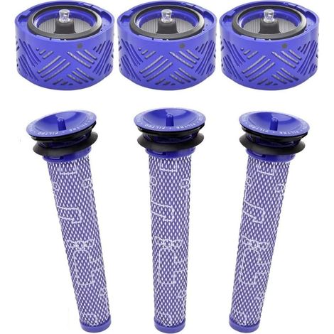 Packung Mit 6 Ersatz-hepa-filtern Für Dyson V6, Dc58, Dc59, Dc62, Dc72, Dc74, Sv03, Sv04, Sv05, Sv06, Sv07, Sv08, Sv09, Absolute Animal Motorhead Staubsauger, Teilenummern 965661-01 Und 966741-01.