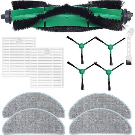 Zubehör Für Irobot Roomba Combo Essential Y0112 Y0110 Y011240 Y01040 Austauschteile Für Robot-sauger, Rotierende Bürste + 2 Filter + 4 Chiffon-nadelfilter + 4 Bürsten