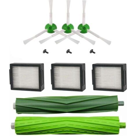 Ersatzteil-set Für Roomba I7, I7+, E5, E6, E7 – Packung Mit Seitlichen Bürsten, Rouleaux Und Hepa-filtern