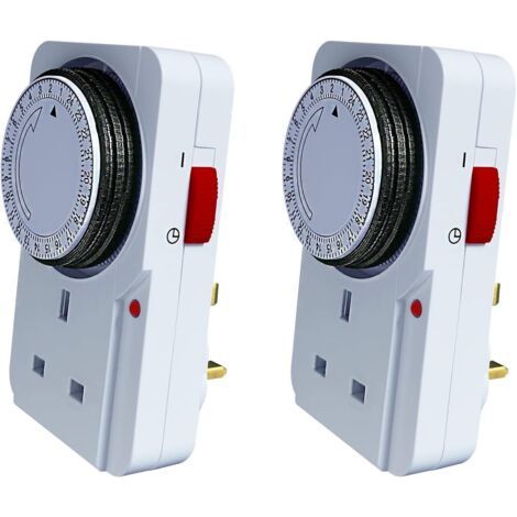 Mechanischer, Programmierbarer 24-stunden-synchronisationsschalter Für Die Lampe, Weihnachtsbeleuchtung, 2 Café-pakete