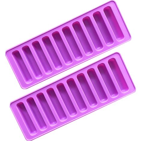 Silikon-backformen-set (2 Einzeln), 25,5 X 9,5 X 1,8 Zentimeter, Jede Form 10, Ein Formhohlraum