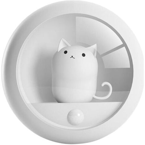 Kätzchen Smart Nachtlicht Menschlicher Körper Sensor Lampe Usb Wiederaufladbare Nachttischlampe Kreatives Geschenk