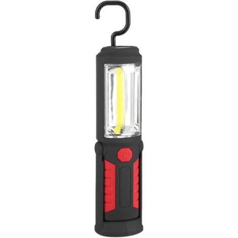 Led-arbeitslampe, Wiederaufladbar, Mit Magnetischer Led-taschenlampe Für Garage, Auto, Atelier, Camping, Basteln (rot)