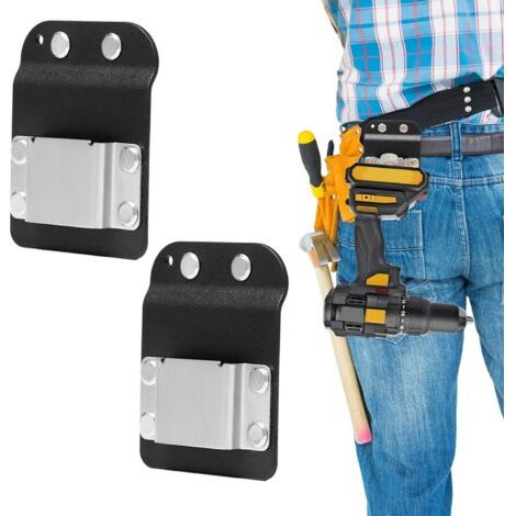 2 Stück Schraubendreherhalter Gürtelbohrer Gürtelhalter Hammer Für Werkzeuggürtel Clip-on-werkzeughalter Für Gürtelclip Werkzeuge Für Maßbänder, Bohrer
