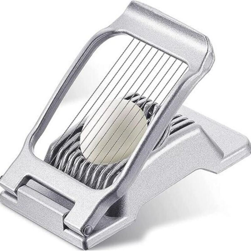 Multifunktionaler Eierschneider Aus Aluminium Für Obst Und Küche, Silber