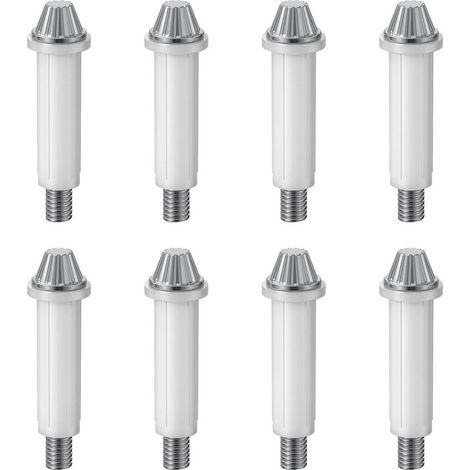 Packung Mit 8 Zusammenklappbaren Unteren Drehzapfen Aus Kohlenstoffstahl Für Schranktüren, 3/8 Zoll Außendurchmesser, Für Die Reparatur Von Schranktürbeschlägen.