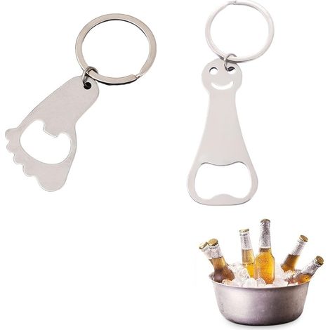 Lot Von 2 Ouvre-boutiquen, Mini-ouvre-bouteille, Ouvre-bouteille Porte-clés, Ouvre-bouteille Multifonctionnel