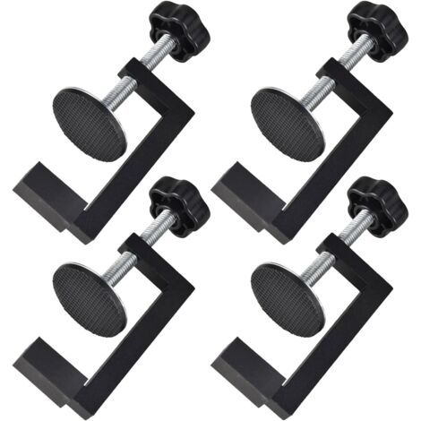 4 Stück Schwarze 10–57 Mm Schraubzwinge, Robust Und Einfach Zu Bedienen, Mini-klemme, Kompakt Und Tragbar, Holztischklemmung, Zum Schweißen, Zimmerei, Bauen