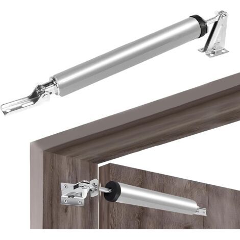 Automatischer Türschließer, Leiser Pneumatischer Türschließer Mit Einstellbarer Schließgeschwindigkeit, Bräutigam-außentürschließer Für Decken- Oder Seitenmontage, Silberner Türschließer