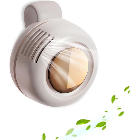 Mini-ventilator, Tragbar Und Geräuschlos, Ohne Clip-funktion – Ideal Für Den Außenbereich, Reisen Und Büro (reisezubehör) – 3 Einstellbare Lüftungsvitrinen (port Typ C, Weiß)