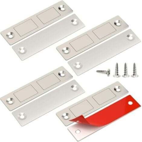 Starker Magnet Für Schranktüren, 4er-pack Ultradünne Türmagnete Für Küchenschränke, Magnetische Türverriegelung, Möbelmagnet P