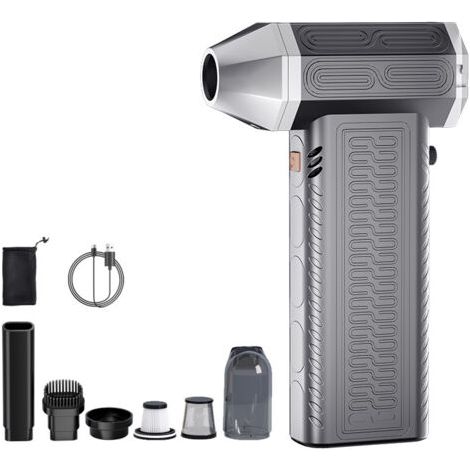 Druckluft-staubwedel – Superstarker Elektrischer Luftstaubsauger, 2-in-1 Wiederaufladbarer Kabelloser Mini-gebläse Und Staubsauger Für Tastaturen, Autoreinigung,