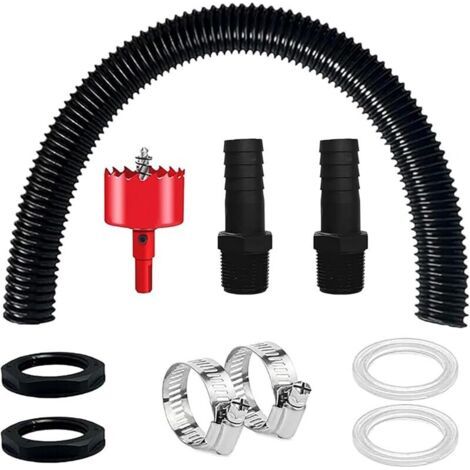Anschlussset Für Regentank 50 Cm Schlauch Mit 25 Mm Anschlüssen, Ideal Zur Regenwasserrückgewinnung.