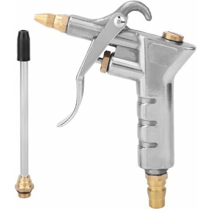 Pr Pistolet À Poussière De Soufflage En Alliage D'Aluminium Leistungsstarke Pistolet À Air Mit 1 Buse Soufflage Souffleur Nettoyage Pompe À Air Outil De Compresseur D'Air