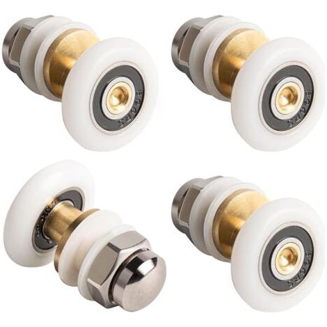 4 Stück 25 Mm Schiebe-duschtür-rollen, Ersatz-duschrollen Für Rollen, Glastür-ersatz, Exzenterrolle Für Schiebe-duschkabinentüren