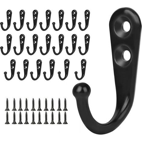 20 Stück Kleiderhaken, Wandmontage, Vintage-retro-kleiderhaken, Metall-kleiderhaken Mit Schrauben