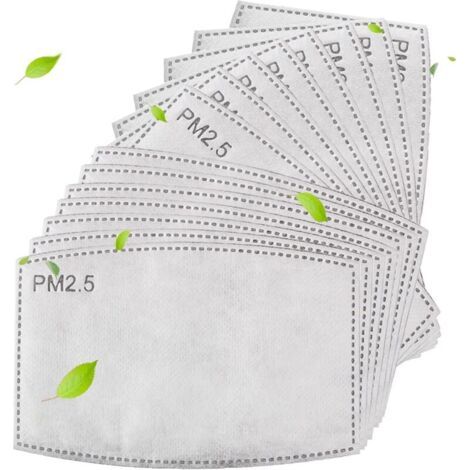 Einweg-pm2,5-maskenfilter – [40 Stück] Austauschbares Filterset Mit 5 Filterschichten, Weiches Und Atmungsaktives Material, Anti-beschlag Und Anti-staub, Für Kinder