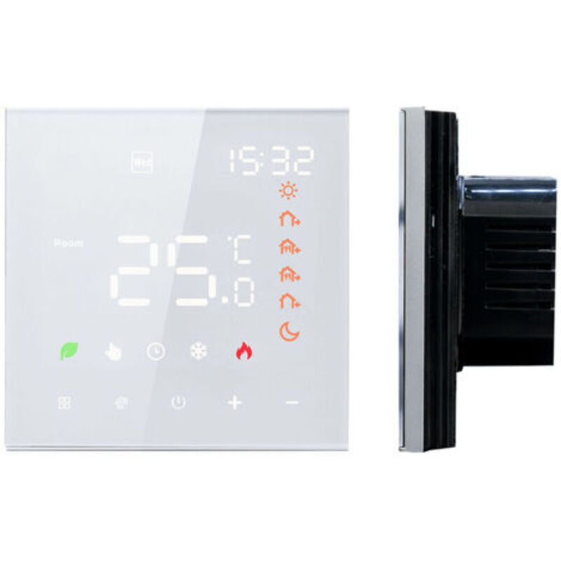 Intelligenter Thermostat 16a, Thermostat Mit Programmierbarer Numerischer Anzeige Und Taktilem Lcd-display Zum Chauffieren Der Sonne, Wandthermostat
