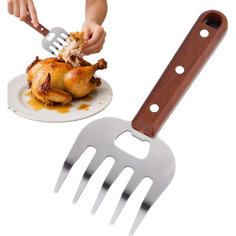 Fourchette À Vinde Ergonomique - Fourchette À Râper Les Aliments - Outil De Kitchen En Acier Inoxydable Renforcé