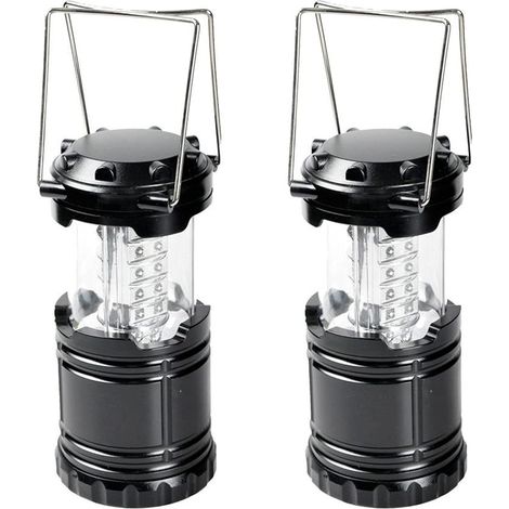 Set Mit 2 Tragbaren Laternen, 30 Leds, Mit Magnetfuß, Ideal Für Camping, Wandern, Angeln Und Hurrikane, Stürme, Stromausfälle, Zelte, Camping Und Unterstände