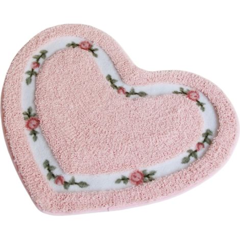 Tapis De Bain, Paillasson Absorbant, Tapis À Séchage Rapide, Tapis Antidérapant (rose) (19,78 16,78)