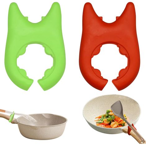 Lot Von 2 Küchen-repose-cuillères, Unterstützt Silikon-reglables Anti-dérapants, Rangement Cuillères/spatules.