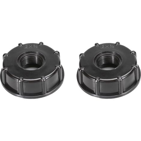 2-teiliger Ibc-bouchon-adapter S60x6 - Ibc-reservoiranschluss 3/4 Pouce - Ibc-bouchon-s60x6-adapter Für 1000 Liter 3/4 Pouce