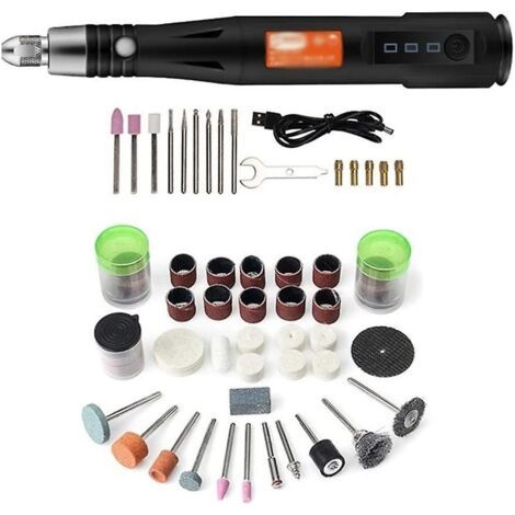 Rotierendes Werkzeug Ohne Filter, 105-teiliges 5-v-kit, Mini-perceuse Für 3 Vitessen, Rotierendes Werkzeug-set Mit Led-beleuchtung