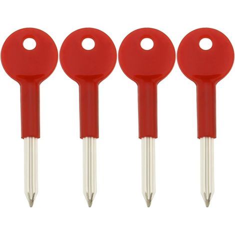 Aiperq Sicherheitsklammerschlüssel Für Tür- Und Fensterschlösser, 8 Cm Langer Ersatz-sternschlüssel, Tür- Und Fensterbeschläge Aus Zinklegierung