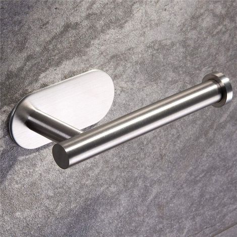 Wandmontierter Toilettenpapierhalter Aus Hochwertigem Edelstahl, Ohne Bohren, Silberfarben, Für Küche Und Bad – Rapanda