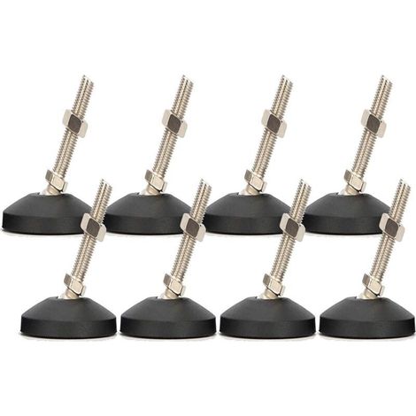 Verstellbarer Fuß, Robuste Nivellierfüße Aus Edelstahl, 8 Stück, M8 X 30 Mm, Rutschfeste Winkeleinstellschraube Mit T-mutter Für Möbel