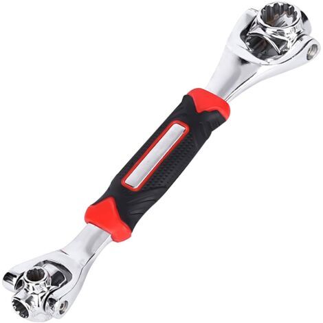 1 X 52-in-1 Verstellbarer Schraubenschlüssel Für Automechaniker, Rotierende Reparaturwerkzeuge Aus Edelstahl, Universalschlüssel, Universalschlüssel, Multifunktionsschlüssel.