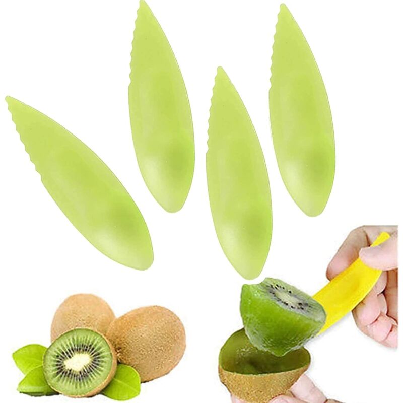Kiwi-obstschäler, Kunststofflöffel-set, 10 Stück Und Küchenutensilien, Kiwi-schäler, Löffel, Kunststofflöffel, Obstmesser, Zufällige Farben