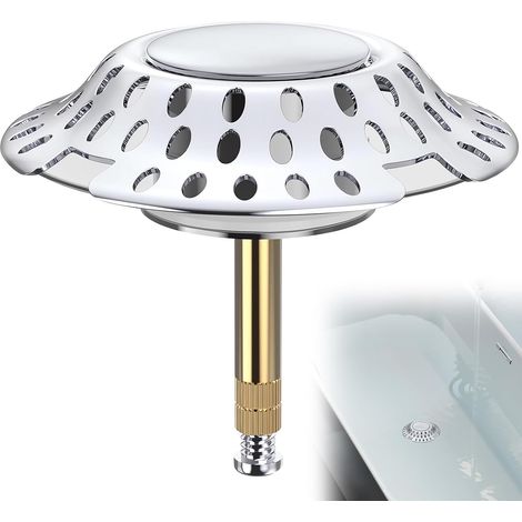 2-in-1-badewannen-stopper, Universeller Badewannen-stopper, Durchmesser 72 Mm, Höhenverstellbarer Badewannen-abfluss-badewannen-stopper Für Eine Vielzahl Von Standard-badewannen
