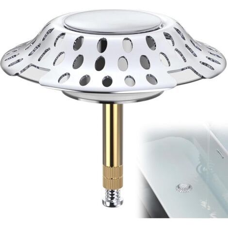 Universeller 2-in-1-badewannenstopper, Verstellbar Auf 72 Mm Für Standardbadewannen – Komfort Und Praktikabilität