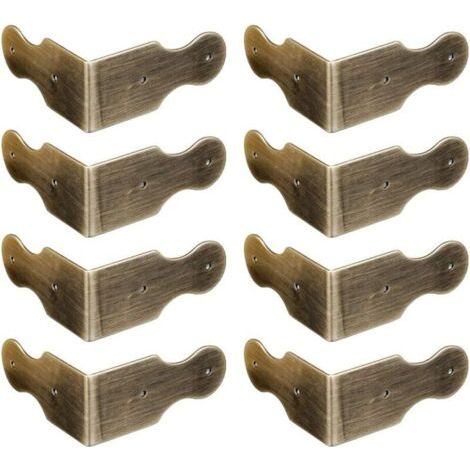 8 Stück Eckenschutz Aus Reinem Messing Für Holzschmuckkästchen, Fotorahmen-zubehör