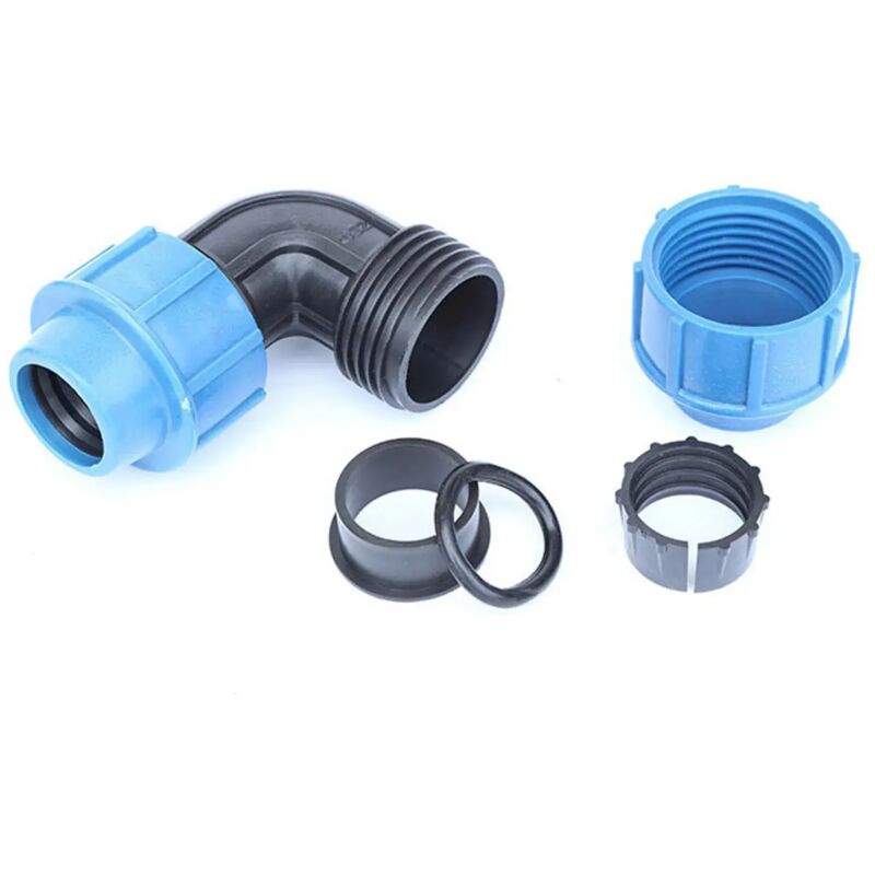 Schnellverschluss-männchen-winkelverschraubungen Aus Polyethylen, Wassersparende Bewässerungs-winkelstücke, Tropfbewässerungs-winkelstücke (25 X 1/2 Winkelstücke)