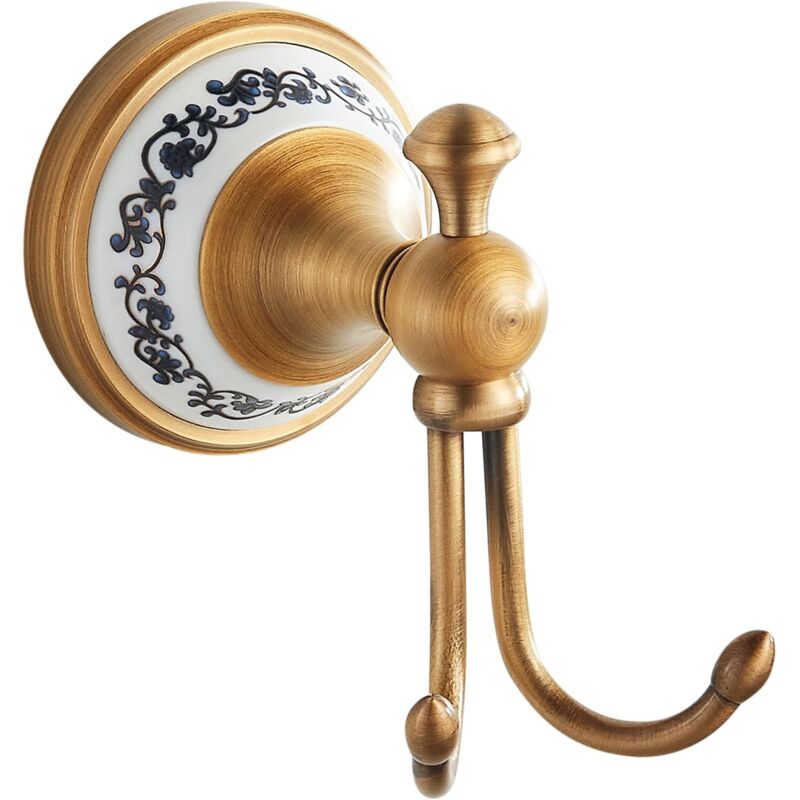 Häkeln Und Toilettenpapier In Antik-bronze, An Der Wand Des Badezimmers Befestigte Accessoires, Konzeption Aus Porzellan