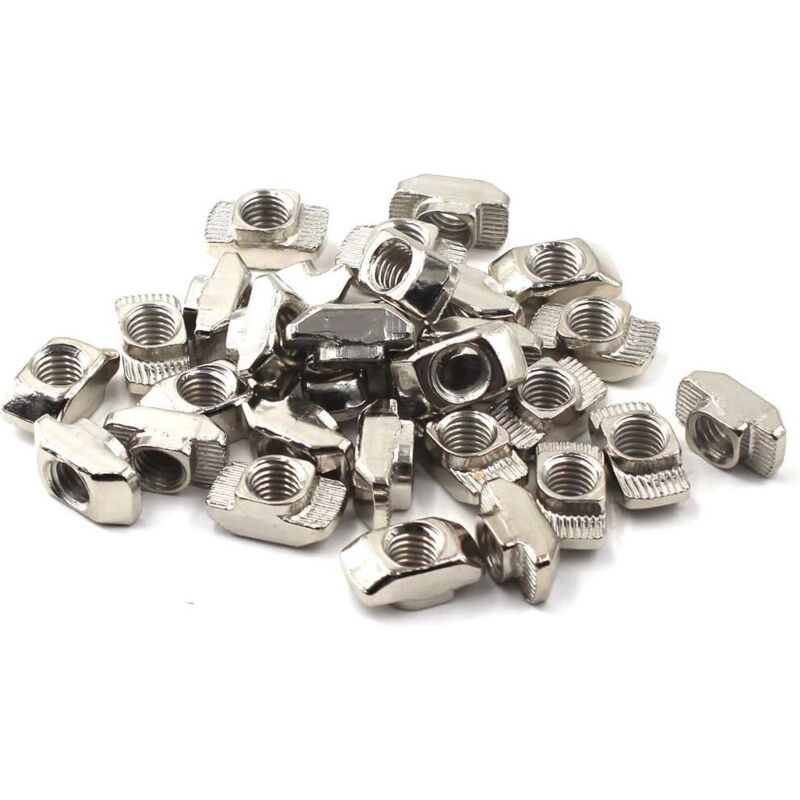 Hammerkopfmutter Mit T-nut, Befestigungselement Aus Vernickeltem Kohlenstoffstahl Für Aluminiumprofile (eu30 M415.58)