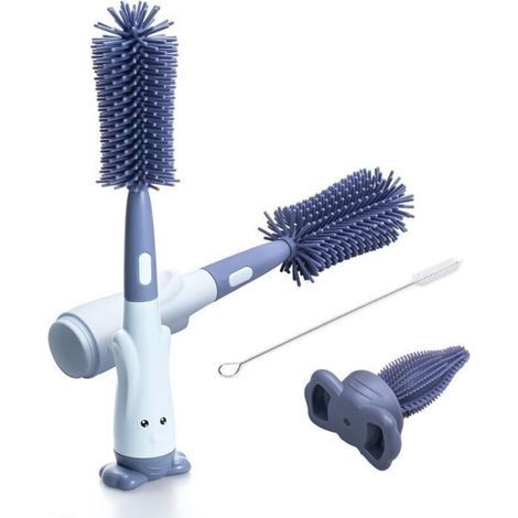Silikon-flaschenbürsten Mit Flaschenbürste, Babyflaschenbürste, Strohhalmbürste, Schnullerbürste Und Schlauchbürste