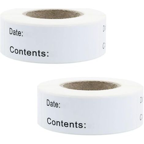 Selbstklebende Etiketten Für Tiefkühlkost, 300 Stück, Datum, 75 Mm X 25 Mm, Lebensmitteletiketten, Selbstklebende Etiketten