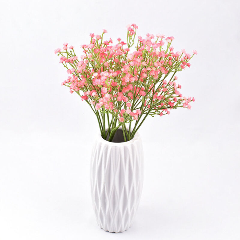 9 Zweige Rosa Künstliches Schleierkraut – Romantische Blumendekoration, Künstliches Schleierkraut Für Hochzeit Und Inneneinrichtung