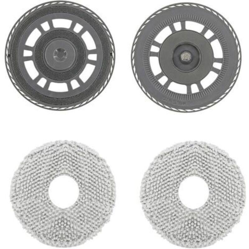 2 X Reinigungspads Mit 2 X Ersatzhaltern, Zubehör Für Dreame L10s Pro Ultra Heat, X40 Ultra, X40 Master, L40 Ultra, L20 Ultra, L20 Ultra