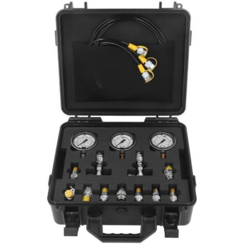 Kit Für Hydraulische Druckprüfungen, 3 Testleitungen, 11 Testleitungen, 10 T-anschlüsse, Set Hydraulischer Testklemmen