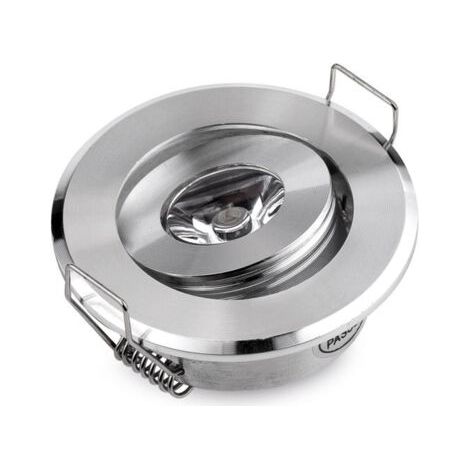 Hochwertige Schranklampe, 3 W, Leistungsstarker Mini-led-strahler In Gebürstetem Silber