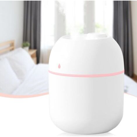 Mini-usb-luftbefeuchter 220 Ml Weiß – Leiser Nebelmacher, 2 Modi, Led-nachtlicht, Wasserdiffusion Für Schlafzimmer, Büro, Auto