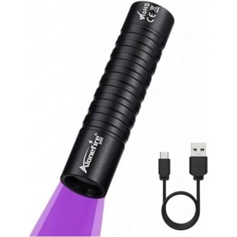 Sv99 3 W Uv-led-taschenlampe, 365 Nm, Klein, Typ C, Usb, Wiederaufladbar, Uv-lampe, Schwarzlicht-urindetektor Für Harz, Angeln, Skorpion, Mineralien, Bernstein, Mit Eingebauter Batterie