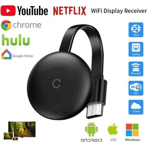 Kabelloser Wifi-display-hdmi-dongle, Wlan-teileempfänger 2,4 Ghz 1080hd, Mini-bildschirm, Adapter Ohne Fil
